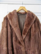VINTAGE REAL FUR COAT LONG