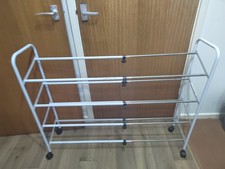 White Expandable Shoes Rack, Very Good condition