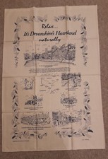 Devon, Crediton, Tiverton, Bampton, Cullompton, Morchard Bishop, tea towel