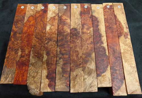 Amboyna burl spindle blank - amboyna,