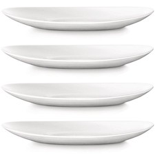 Set Of 4 Arc 30cm White Porcelain Oval Steak Dish Plate Kitchen Dinner Tableware