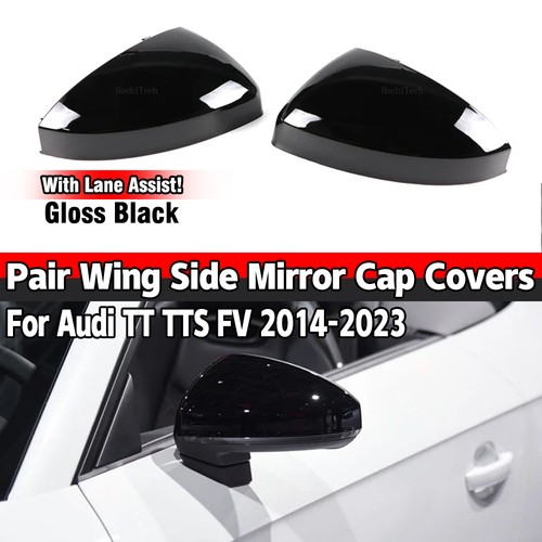 Black side wing mirror caps - black,