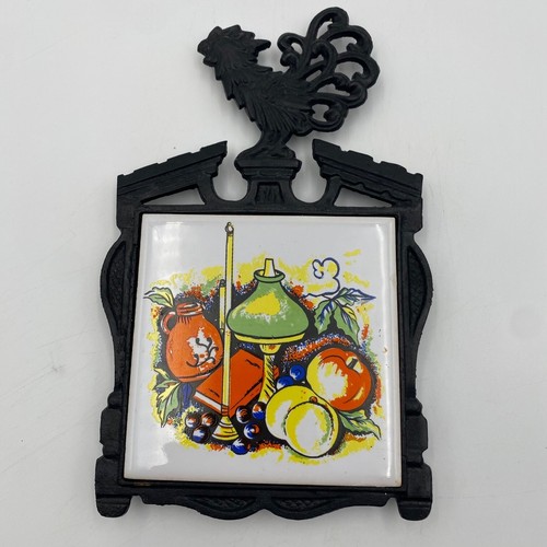 Cast iron ceramic tile - iron, 1970s