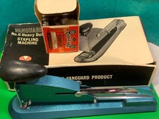 vanguard No6 heavy duty office stapling machine 337281,5/16”boxed original blue