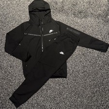 Nike Men's Tech Fleece Black & Grey Full Tracksuit Size S,M,L