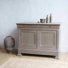 Large 19c French Painted Sideboard Console Buffet