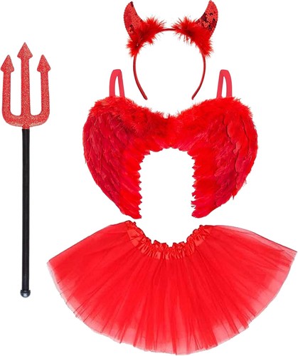 4pc kids devil costume - 4pc,