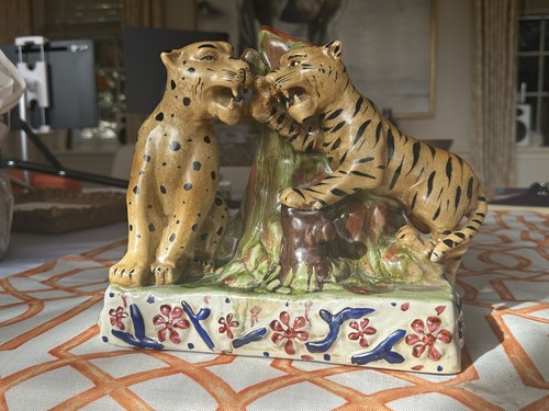 Vintage ceramic tiger - 🔥, &