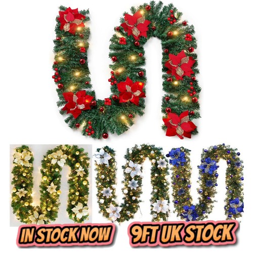 9ft pre lit christmas - 9ft,