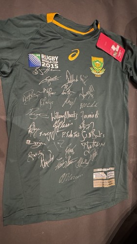 Signed springboks rugby world - springboks,