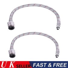 2pcs 400mm M10 Flexi Tap Hose