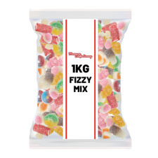 1kg Fizzy Jelly Mix Bag - Assorted Sour & Chewy Gummy Candy Selection