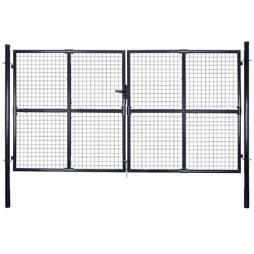 Mesh garden gate galvanised - mesh,