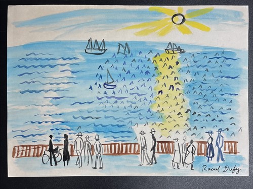 Raoul dufy drawing - dufy, (handmade)