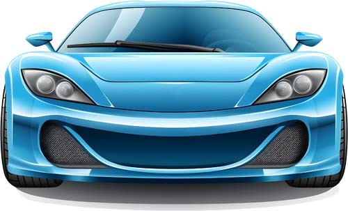 Colourful sports car wall art - colourful,