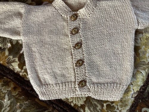 Baby body hand knitted - hand,