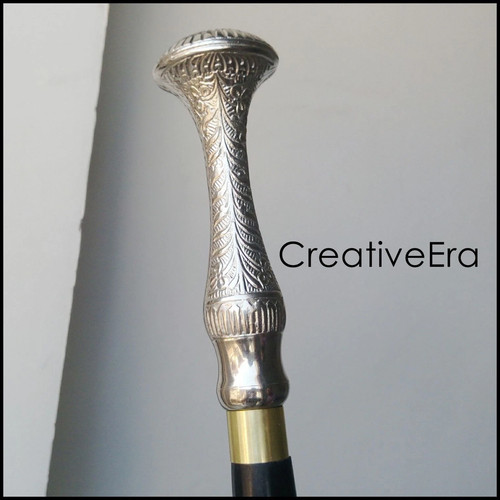 Silver brass long head - head, handle