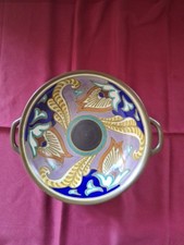 Gouda Pottery Bowl MONDA 23cm across Dated 1927 Rare Pattern Immaculate