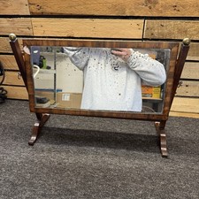 Vintage Antique Art Deco?? Wooden Free Standing Swing Dressing Table Mirror