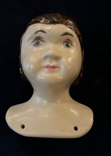 Antique ceramic doll head - antique,