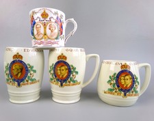 Coronation Mugs x 4. King