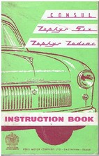 FORD CONSUL Mk1  ZEPHYR SIX Mk1  ZEPHYR ZODIAC Mk1 1951-56 ORIG. OWNERS HANDBOOK