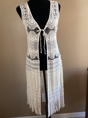Cristina ivory boho crochet - v,