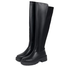Ladies Faux Leather Knee High