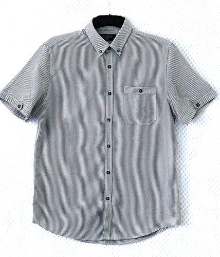 Atlantic bay mens grey - grey, stripe