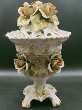 Capodimonte Italy Lidded Bowl 30cm Crown N Mark for G.H. McDonald Vintage