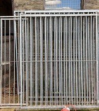 galvanised dog run panels used