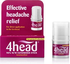 4 Head Levomenthol Stick for Headache Relief, 3.6 g g (Pack of 1) 