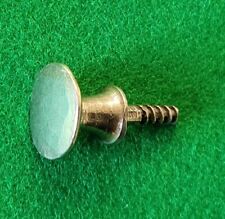 Small cast solid white bronze knob plain pull drawer cupboard door antique craft