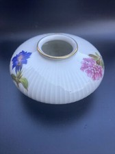Vintage Thomas Germany Porcelain Ribbed Floral Posy Vase