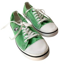 Crocs Mens Hover Lace Up Canvas Athletic Sneaker Shoes Green Size 7