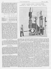 1906 Antique Engineering Print - 150 Ton Rapid Action Forging Press