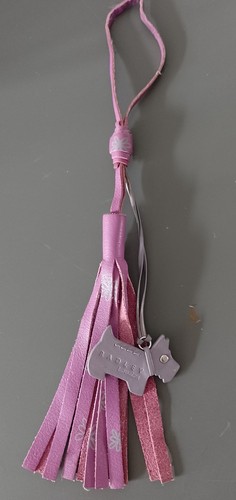 Radley large leather bag tag