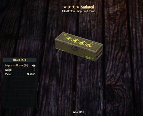 Satiated legendary mod - (xbox),