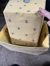 Large Yellow Bee Storage Boxes x 4