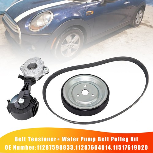 Belt tensioner water pump - belt, tensioner+water