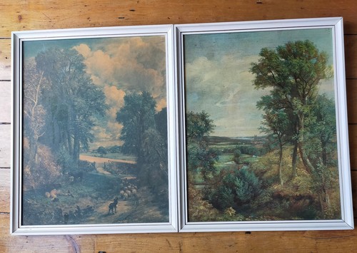 Pair john constable prints - pair, of