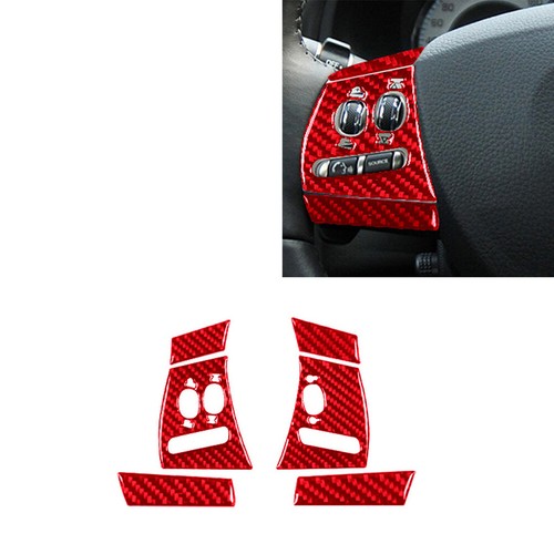 6pcs red carbon fiber - red, steering