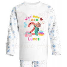 When I Wake Up I Will Be Personalised Kids Birthday Pyjamas. Coco Birthday Eve.