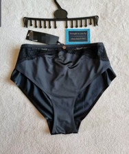 NEW EX M*S ROSE THEMED, FRENCH DESIGNED LACE NO VLP BRAZILIAN BRIEFS SIZE 24