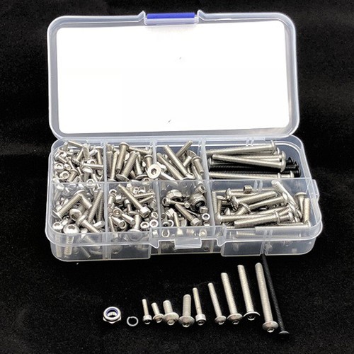 370pcs steel screw box - 370pcs, set