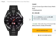 Tissot T Touch Connect Sport Full Titanium Black Dial And Full Strap Brand New