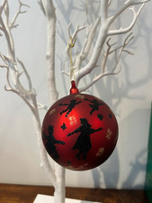 Large Harrods Christmas Tree Glass Bauble The Peter Pan Collection - Rare