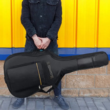 HEAVY DUTY FULL SIZE PADDED PROTECTIVE WATERPROOF ACOUSTIC GUITAR BAG CARRY CASE