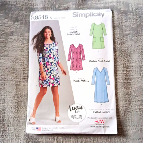 Simplicity k8548 learn sew - k8548, to