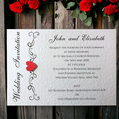 Wedding invitations evening - 50,